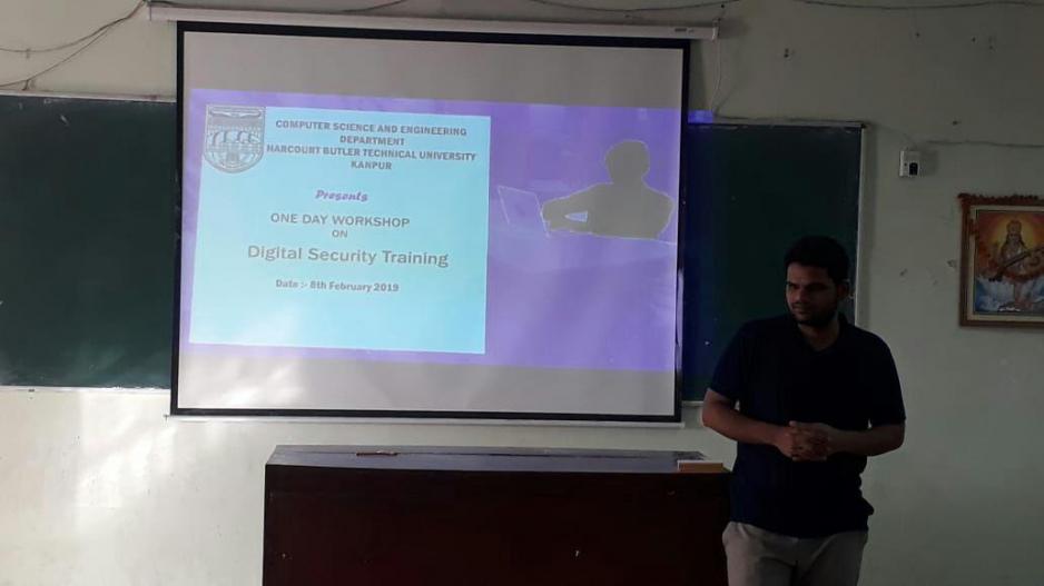 Digital Security Training workshop at Harcourt Butler Technical University, Kanpur